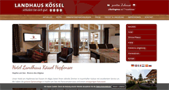 Desktop Screenshot of landhaus-koessel.de